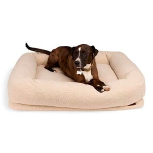 Reddy Cama Afelpada Rectangular Entrada Baja con Tratamiento antibacteriano Color Beige para Perro, Grande Reddy Cama Afelpada Rectangular Entrada Baja con Tratamiento antibacteriano Color Beige para Perro, Grande