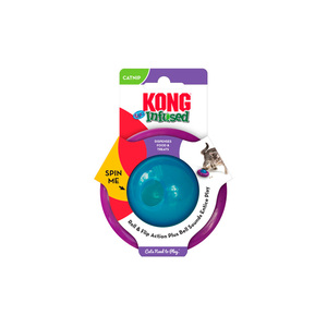 Kong Gyro Infused Juguete Giroscopio Dispensador de Premios para Gato, 1 Pieza