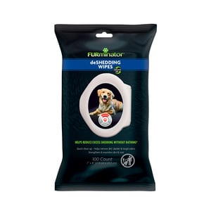 Furminator Toallitas de Aseo Auxiliares en Muda de Pelo para Perro, 1 Paquete Furminator Toallitas de Aseo Auxiliares en Muda de Pelo para Perro, 1 Paquete