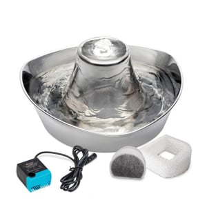 Petsafe Seaside Fuente de Acero Inoxidable Ultrasilenciosa para Mascotas, 1.8 L Petsafe Seaside Fuente de Acero Inoxidable Ultrasilenciosa para Mascotas, 1.8 L