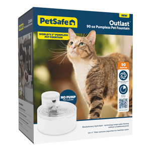 Petsafe Outlast Fuente sin Bomba para Mascotas, 2.7 L Petsafe Outlast Fuente sin Bomba para Mascotas, 2.7 L