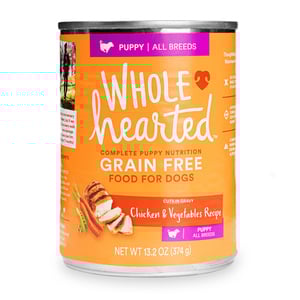 WholeHearted Alimento Húmedo Natural para Cachorro Receta Pollo y Vegetales, 374 g WholeHearted Alimento Húmedo Natural para Cachorro Receta Pollo y Vegetales, 374 g