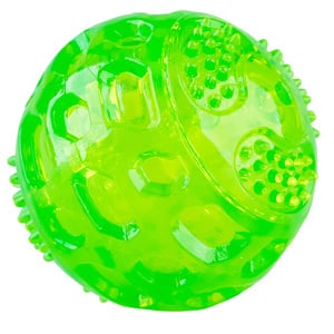 Hyper Pet Dura Squeaks Pelota con Relieves Color Verde para Perro, Mediano Hyper Pet Dura Squeaks Pelota con Relieves Color Verde para Perro, Mediano
