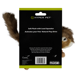 Hyper Pet Wildlife Critters Ardilla Realista de Peluche para Perro, Unitalla