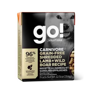 Go! Solutions Alimento Natural Húmedo Tipo Paté Receta Cordero y Jabalí para Perro Todas las Edades, 354 g. Go! Solutions Alimento Natural Húmedo Tipo Paté Receta Cordero y Jabalí para Perro Todas las Edades, 354 g.
