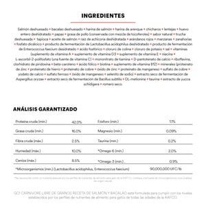Go! Solutions Carnivore Alimento Natural Libre de Granos Receta Salmón y Bacalao para Gato Todas las Edades, 7.2 kg