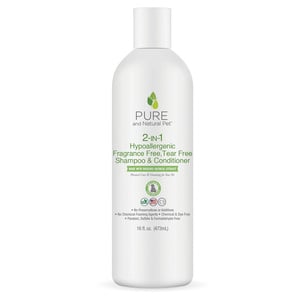 Pure&Natural Pet 2 en 1 Shampoo y Acondicionador Orgánico Hipoalergénico para Perro y Gato, 473 ml Pure&Natural Pet 2 en 1 Shampoo y Acondicionador Orgánico Hipoalergénico para Perro y Gato, 473 ml