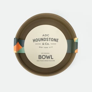 ADC Houndstone & Co. Tazón de Silicón Color Olivo para Perro, 1 Pieza ADC Houndstone & Co. Tazón de Silicón Color Olivo para Perro, 1 Pieza