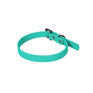 Petspaces Monocromático Collar a Prueba de Agua y Olores Color Azul Teal para Perro, Mediano Petspaces Monocromático Collar a Prueba de Agua y Olores Color Azul Teal para Perro, Mediano