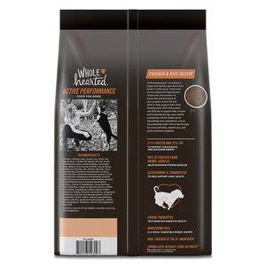 WholeHearted Active Performance Alimento para Perro Activo para Cachorro Todas las Razas Receta Pollo, 2.2 kg