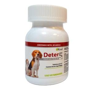 Deter 5 Tratamiento Disuasor de Coprofagia Conductual en Perros Todas las Etapas de Vida para Perro, 5 mg Deter 5 Tratamiento Disuasor de Coprofagia Conductual en Perros Todas las Etapas de Vida para Perro, 5 mg