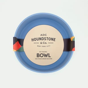 ADC Houndstone & Co. Tazón de Silicón Color Azul para Perro, 1 Pieza ADC Houndstone & Co. Tazón de Silicón Color Azul para Perro, 1 Pieza