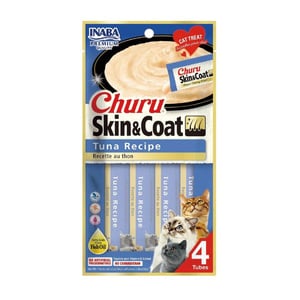 Inaba Churu Premio Cremoso Cuidado Piel y Pelo para Gato Todas las Edades Receta Atún, 1 Paquete Inaba Churu Premio Cremoso Cuidado Piel y Pelo para Gato Todas las Edades Receta Atún, 1 Paquete