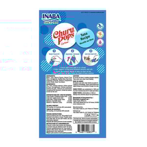 Inaba Churu Pops Premio Suave Natural para Gato Todas las Etapas de Vida Receta Atún, 1 Paquete