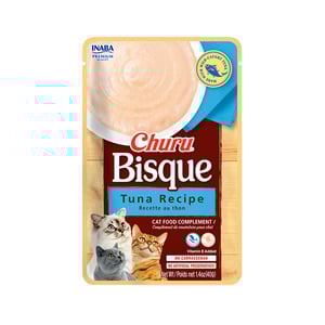 Inaba Churu Bisque Premio Cremoso para Gato Receta Atún, 40 g Inaba Churu Bisque Premio Cremoso para Gato Receta Atún, 40 g