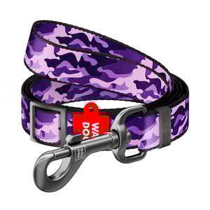 Waudog Nylon Correa Diseño Camuflaje Morado para Perro Raza Mediana, 1.22 m Waudog Nylon Correa Diseño Camuflaje Morado para Perro Raza Mediana, 1.22 m