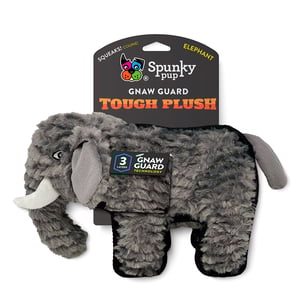 Spunky Pup Tough Plush Elefante Resistente Triple Capa para Perro, Unitalla Spunky Pup Tough Plush Elefante Resistente Triple Capa para Perro, Unitalla
