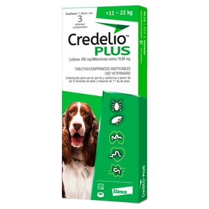 Credelio Plus Tableta Antiparasitaria Interna y Externa para Perro Grande, 3 Tabletas Credelio Plus Tableta Antiparasitaria Interna y Externa para Perro Grande, 3 Tabletas