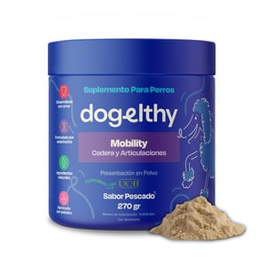 Dogelthy Mobility Suplemento en Polvo para Cuidado Articular para Perro, 270 g