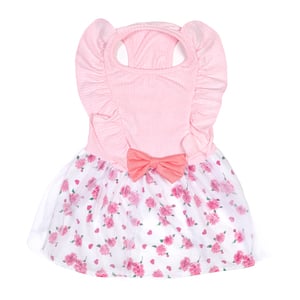Youly Spring Summer Vestido Rosa Con Olanes para Perro, Grande Youly Spring Summer Vestido Rosa Con Olanes para Perro, Grande