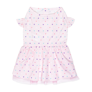 Youly Spring Summer Vestido Rosa Patrón Puntos de Colores para Perro, Mediano Youly Spring Summer Vestido Rosa Patrón Puntos de Colores para Perro, Mediano