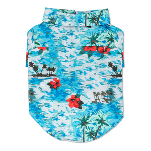 Youly Spring Summer Camisa Hawaiana Color Azul para Perro, Grande Youly Spring Summer Camisa Hawaiana Color Azul para Perro, Grande