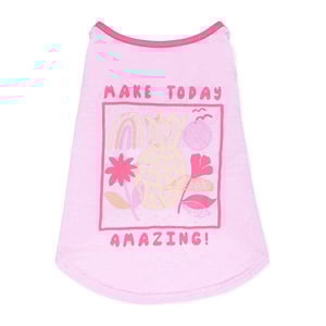 Youly Spring Summer Playera Rosa Estampado Make Today Amazing para Perro, X-Chico Youly Spring Summer Playera Rosa Estampado Make Today Amazing para Perro, X-Chico