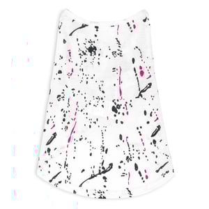 Youly Spring Summer Playera con Manchas Tipo Pintura Negro y Naranja para Perro, Chico Youly Spring Summer Playera con Manchas Tipo Pintura Negro y Naranja para Perro, Chico