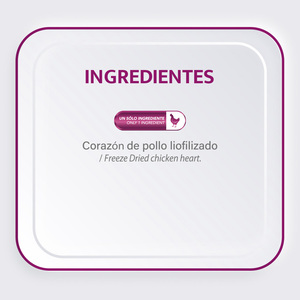 Choice Nutrition Freeze Dried Premio Liofilizado para Perro Receta Corazón de Pollo, 85g