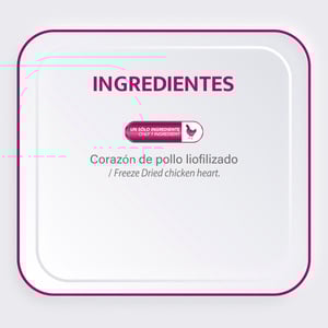 Choice Nutrition Freeze Dried Premio Liofilizado para Gato Receta Corazón de Pollo, 85g