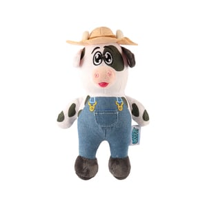 Coolpet Making Tails Wag Vaca Granjera de Peluche para Perro, Mediano Coolpet Making Tails Wag Vaca Granjera de Peluche para Perro, Mediano