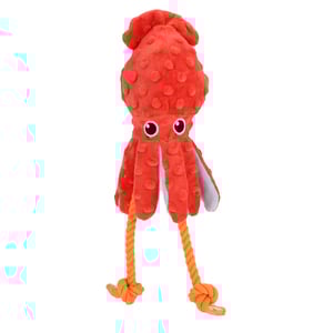 Nisoger Under The Water Calamar Naranja de Peluche con Cuerda para Perro, Mediano Nisoger Under The Water Calamar Naranja de Peluche con Cuerda para Perro, Mediano