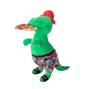Fringe Studio Pizzasaurus Rex Dinosaurio de Peluche Diseño Pizza en la Playa para Perro, Unitalla Fringe Studio Pizzasaurus Rex Dinosaurio de Peluche Diseño Pizza en la Playa para Perro, Unitalla