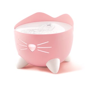 Catit PIXI Fuente para Gato Ultrasilenciosa Color Rosa, 2.5 L Catit PIXI Fuente para Gato Ultrasilenciosa Color Rosa, 2.5 L