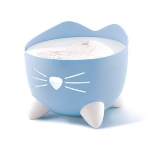Catit PIXI Fuente para Gato Ultrasilenciosa Color Azul, 2.5 L Catit PIXI Fuente para Gato Ultrasilenciosa Color Azul, 2.5 L