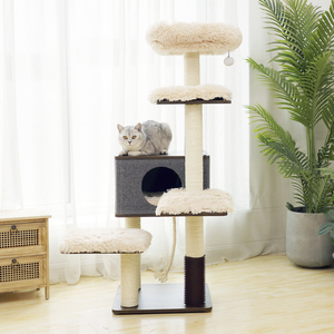 Petpals Mueble Tipo Árbol de 6 Niveles con Condo y Perchas para Gato, 1 Pieza
