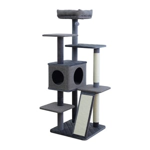 Petpals Mueble Tipo Árbol de 6 Niveles con Condo y Rascador para Gato, 1 Pieza Petpals Mueble Tipo Árbol de 6 Niveles con Condo y Rascador para Gato, 1 Pieza