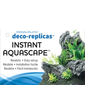 Penn Plax Decoración Rocas con Planta para Acuario, Gris Penn Plax Decoración Rocas con Planta para Acuario, Gris