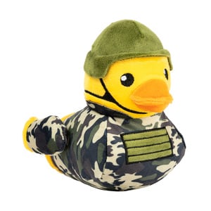 FuzzYard Ducks at Work Pato de Peluche Diseño Comandante para Perro, Mediano FuzzYard Ducks at Work Pato de Peluche Diseño Comandante para Perro, Mediano