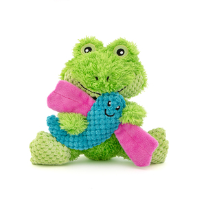 Guru Pet Loveys Peluche Resistente 2 en 1 Rana y Libélula para Perro, Mediano Guru Pet Loveys Peluche Resistente 2 en 1 Rana y Libélula para Perro, Mediano