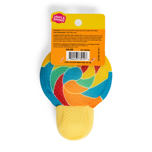 Leaps & Bounds Juguete Congelable con Squeaker Diseño Paleta de Dulce para Perro, Chico