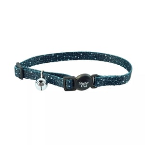 Safe Cat Collar con Broche de Seguridad Negro Diseño Constelación para Gato, 1 Pieza Safe Cat Collar con Broche de Seguridad Negro Diseño Constelación para Gato, 1 Pieza