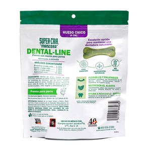 Dental-Line Premios Dentales en Forma de Huesito con Menta para Perro, Chico