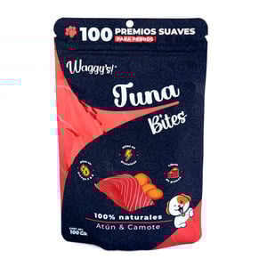 Waggy's Bites Premios Suaves Receta Atún y Camote para Perro, 100 g Waggy's Bites Premios Suaves Receta Atún y Camote para Perro, 100 g