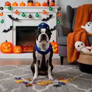 Latipaw Halloween Disfraz Sombrero Policía para Perro, Grande/X-Grande Latipaw Halloween Disfraz Sombrero Policía para Perro, Grande/X-Grande