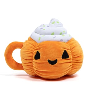 Latipaw Halloween Pumpkin Spice Latte de Peluche para Perro, Grande Latipaw Halloween Pumpkin Spice Latte de Peluche para Perro, Grande