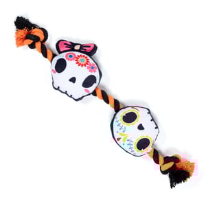 Latipaw Halloween Juguete de Cuerda Diseño Calaveritas de Peluche para Perro, Chico Latipaw Halloween Juguete de Cuerda Diseño Calaveritas de Peluche para Perro, Chico