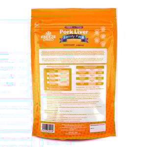 Choice Nutrition Freeze Dried Premio Liofilizado de Hígado de Cerdo para Perro y Gato, 500 g