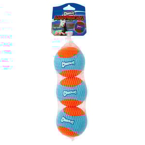 Chuckit! Amphibius Balls Set de Tres Pelotas Flotantes para Perro, Mediano Chuckit! Amphibius Balls Set de Tres Pelotas Flotantes para Perro, Mediano