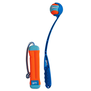 Chuckit! Amphibius Pack Lanzador de Pelotas y Juguete Flotante para Perro, Grande Chuckit! Amphibius Pack Lanzador de Pelotas y Juguete Flotante para Perro, Grande
